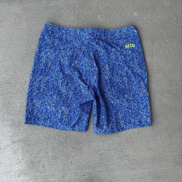 Stio CFS Board Shorts Men’s 35 Blue Abstract Print Swim Trunks Surf 18.5” - Picture 3 of 6